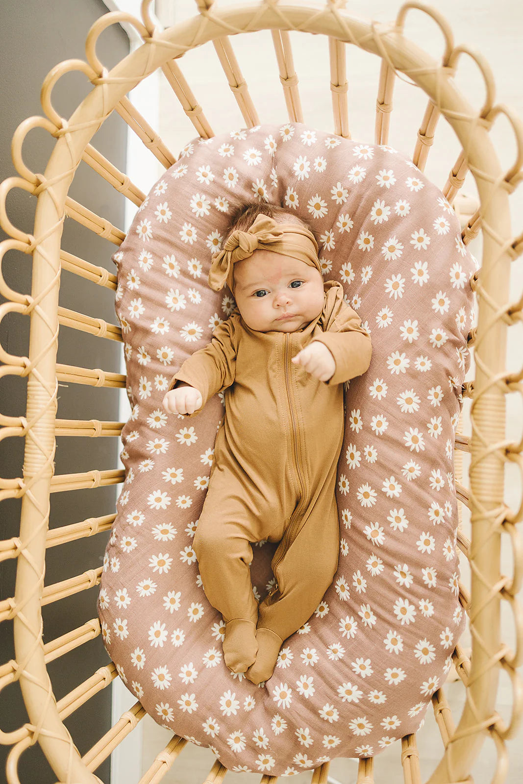Dormeuse en bambou Mebie Baby - Moutarde