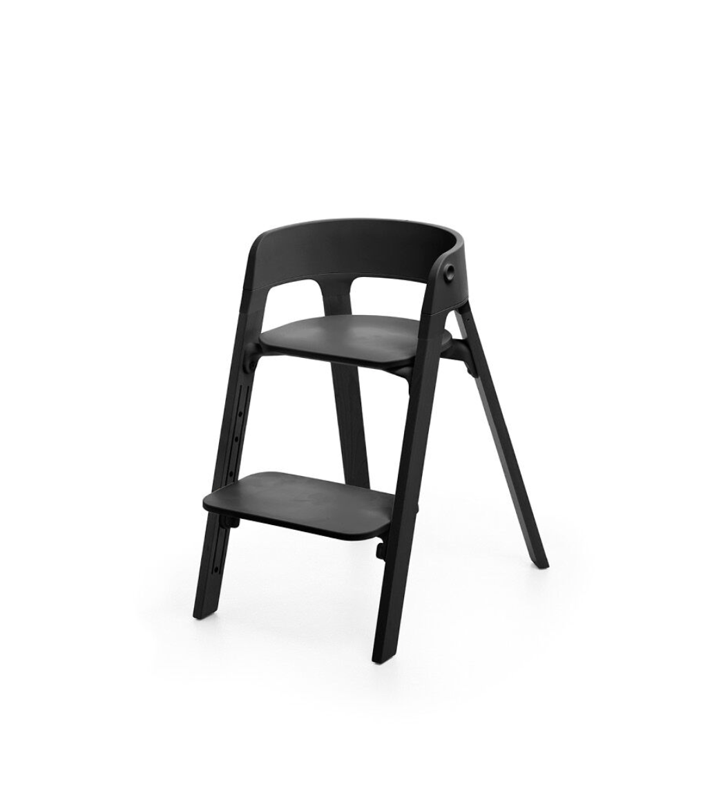 Housse chaise haute Tatamia stripes black Peg Perego - Les bébés du bonheur
