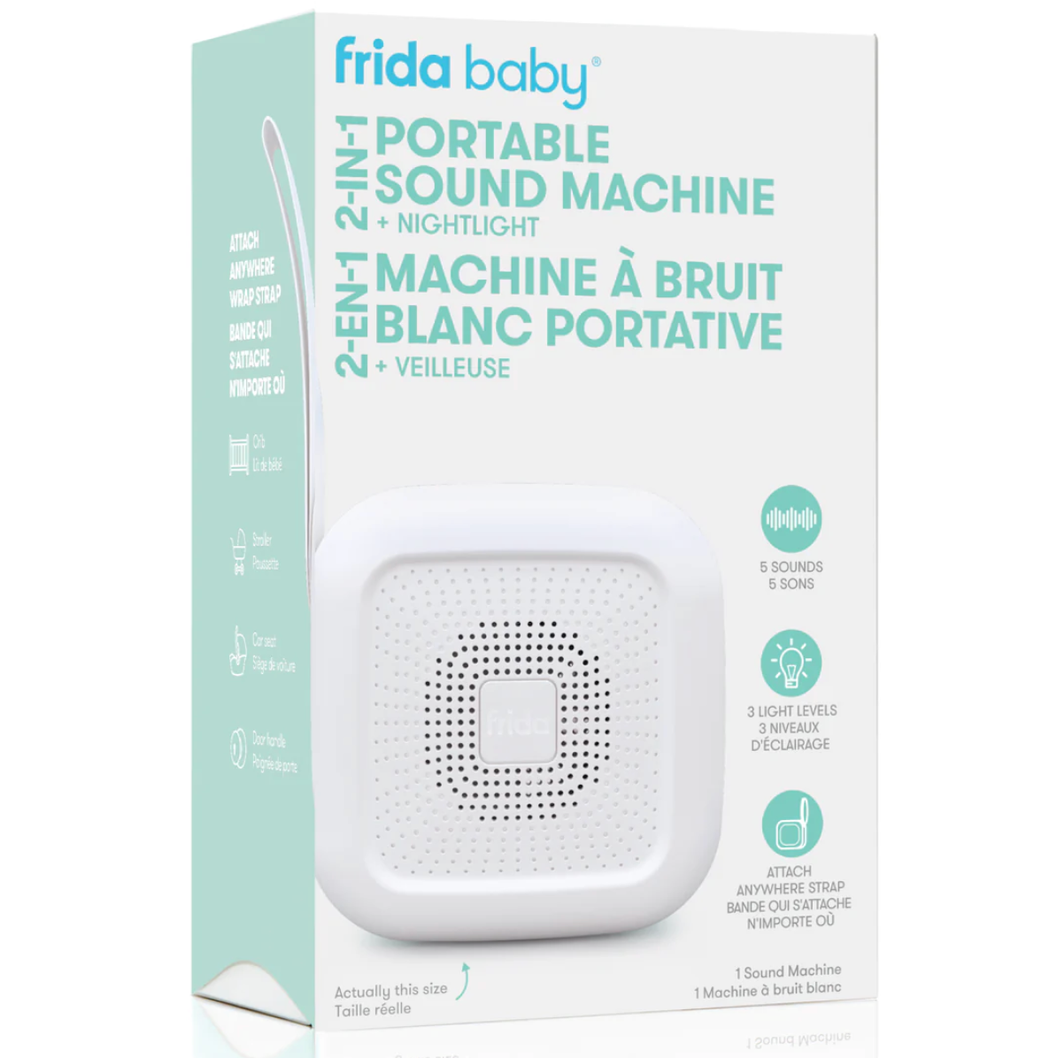 Machine sonore et veilleuse portable 2-en-1 Frida Baby