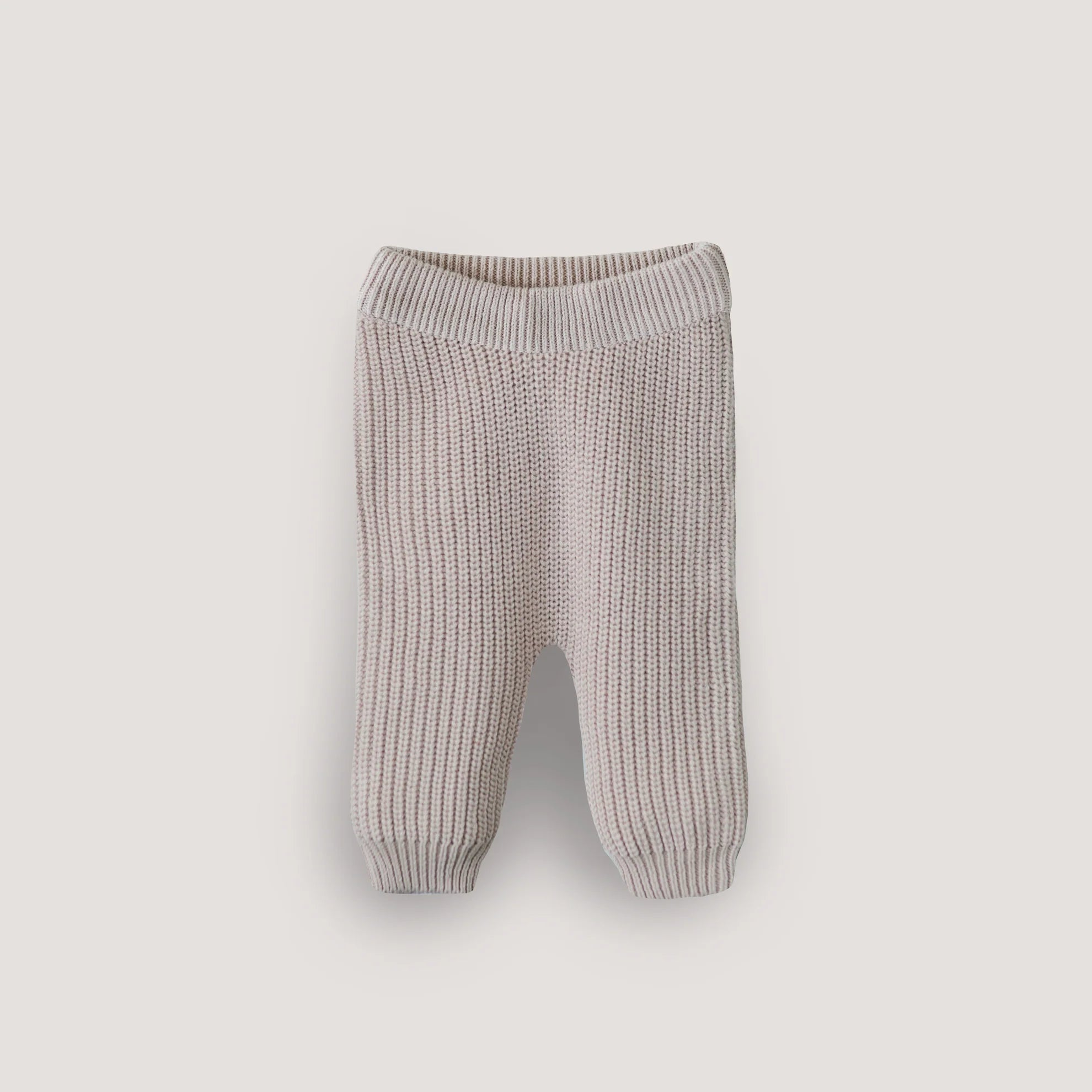 Pantalon en tricot chunky Mushie - Beige