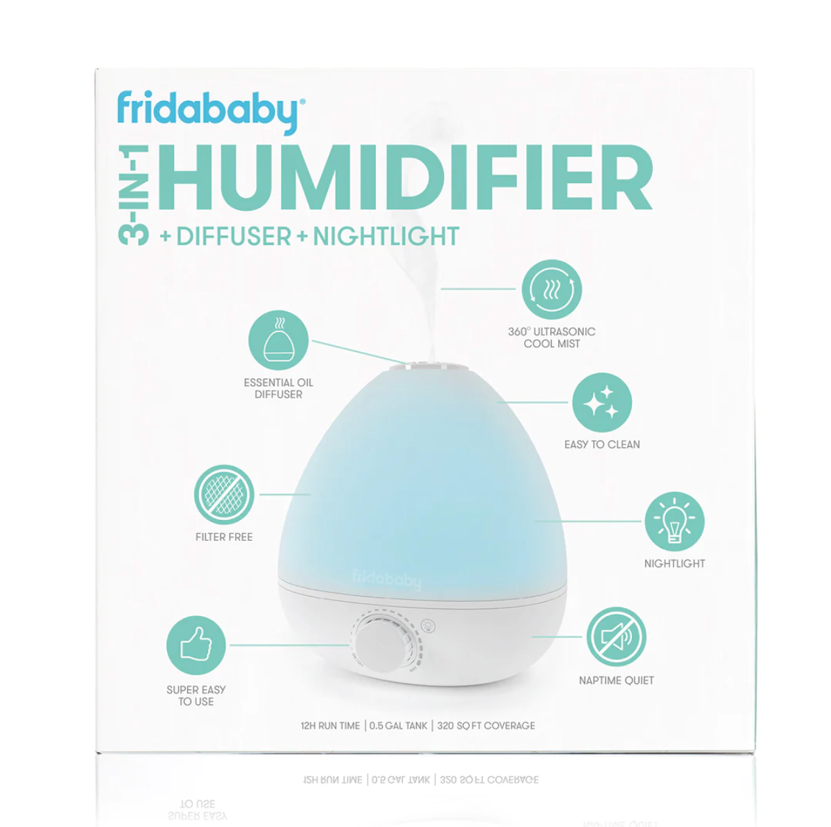 Veilleuse diffuseur humidificateur 3-en-1 BreatheFrida Frida Baby