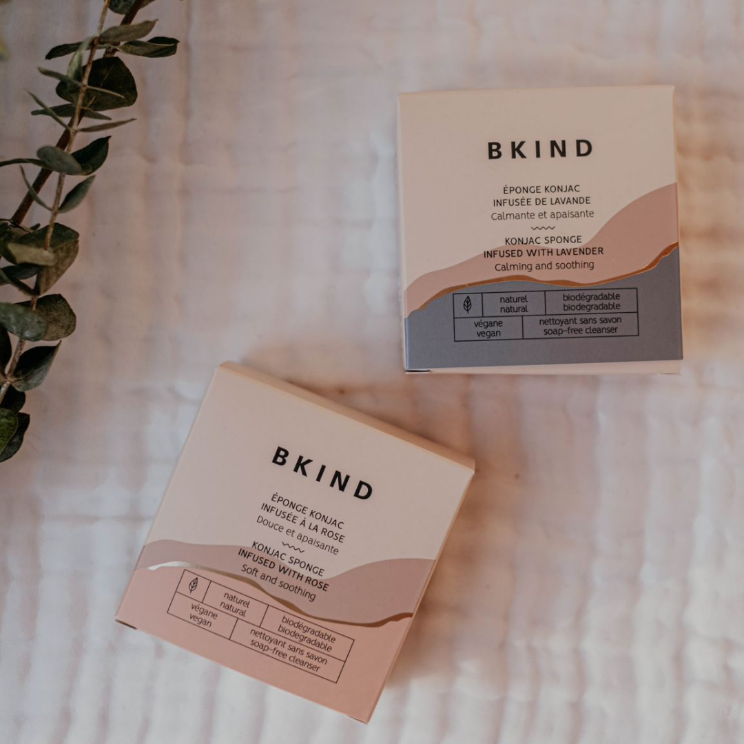 BKIND Éponge konjac pour visage