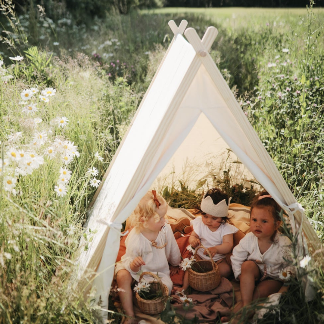 Tente pour l'intérieur et l'extérieur Kinderfeets - Naturel