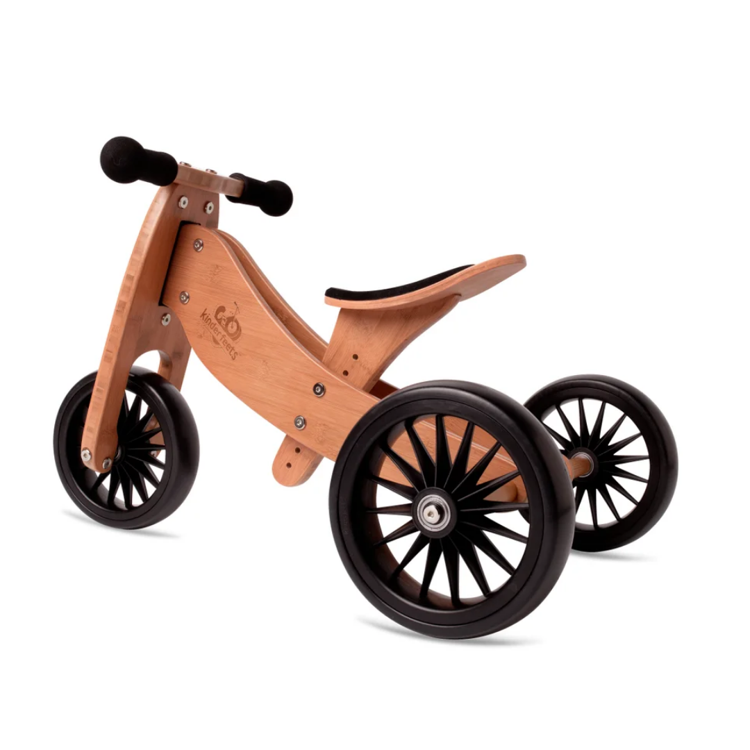 Tricycle d'équilibre 2-en-1 Tiny Tot Plus Kinderfeets - Bambou