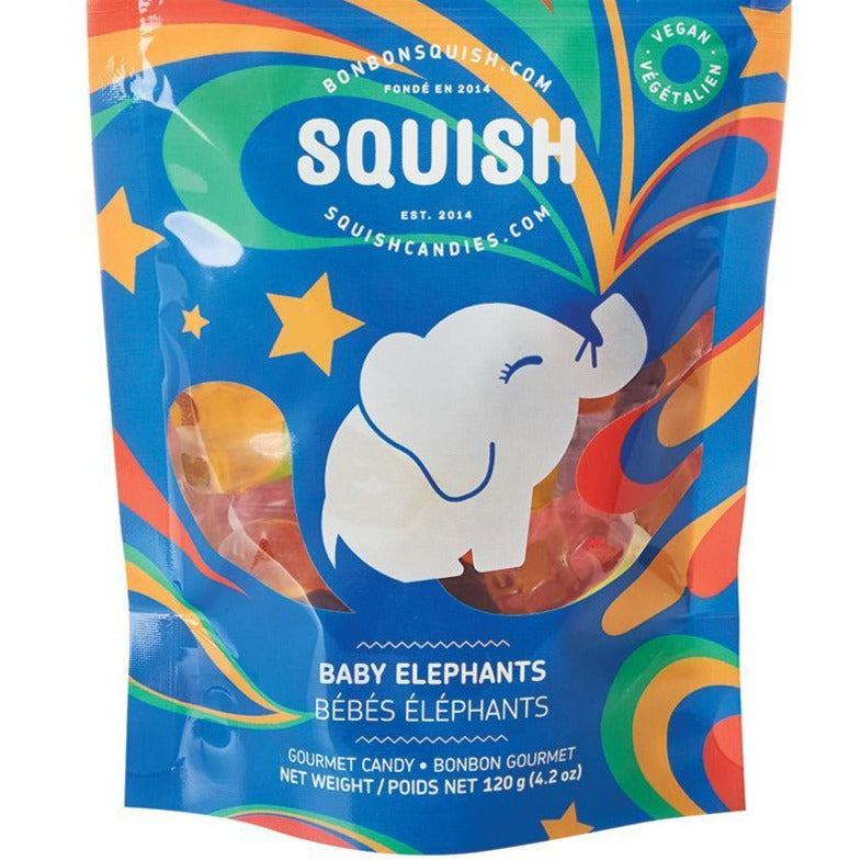 Bonbons vegan Squish - Bébés éléphants