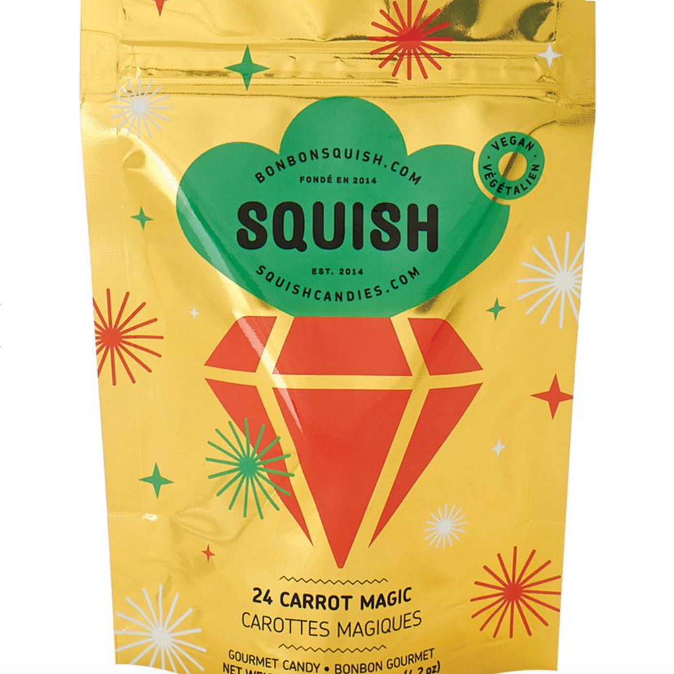 Bonbons vegan Squish - Carottes magiques