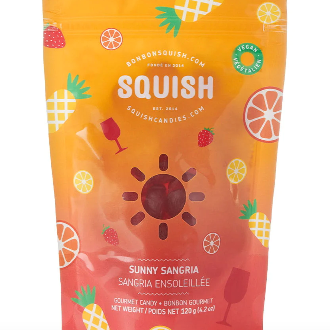 Bonbons vegan Squish - Sangria ensoleillé