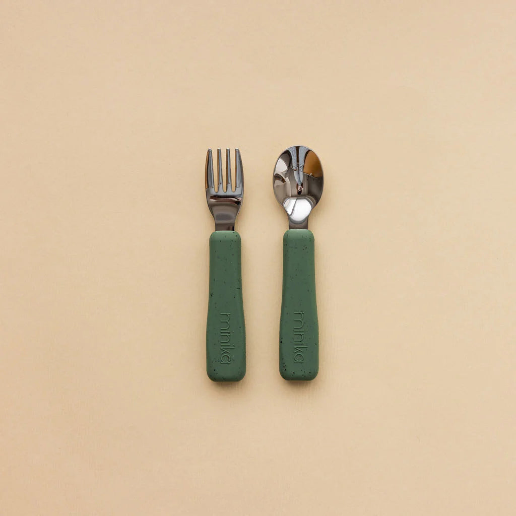Ensemble d'ustensiles fourchette et cuillère Minika - Leaf