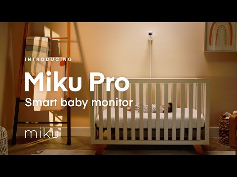 Moniteur pour bébé intelligent Miku Pro avec kit de montage mural