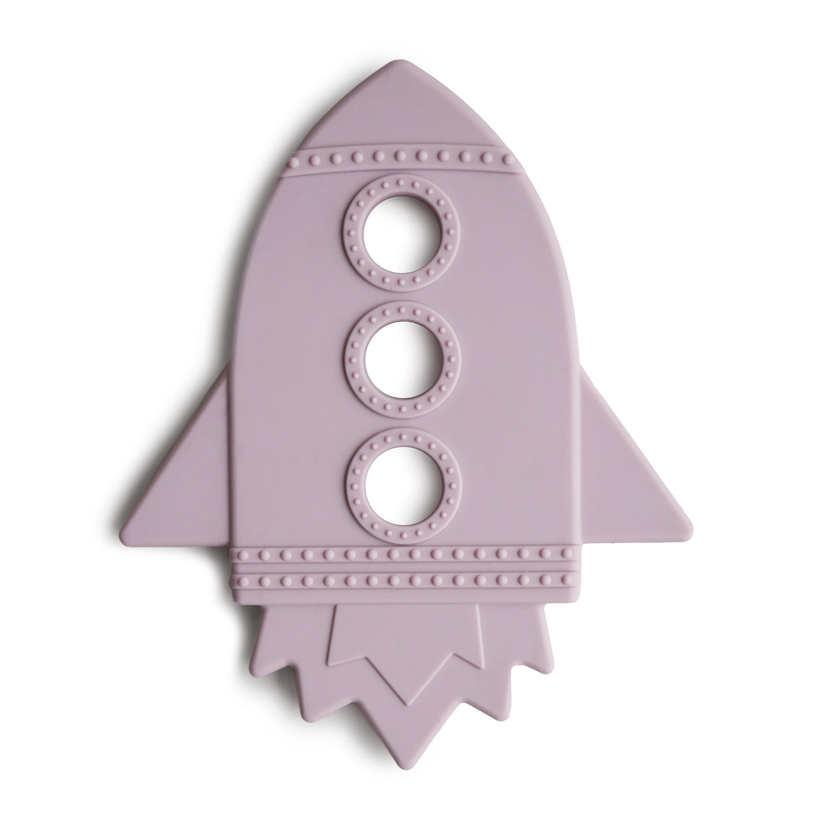 Jouet de dentition en fusée Mushie - Doux lilas