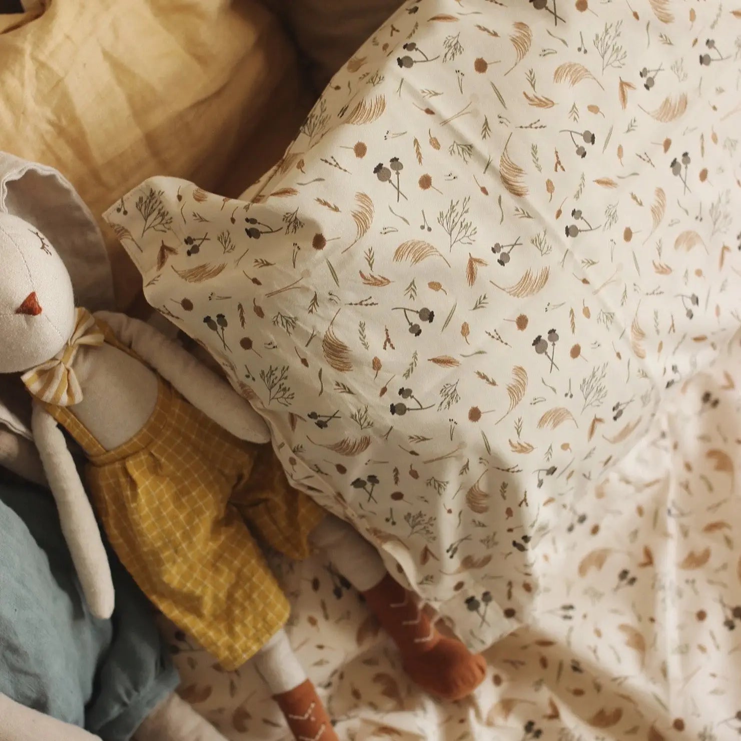 Parure de lit bébé en coton bio Avery Row - Grasslands