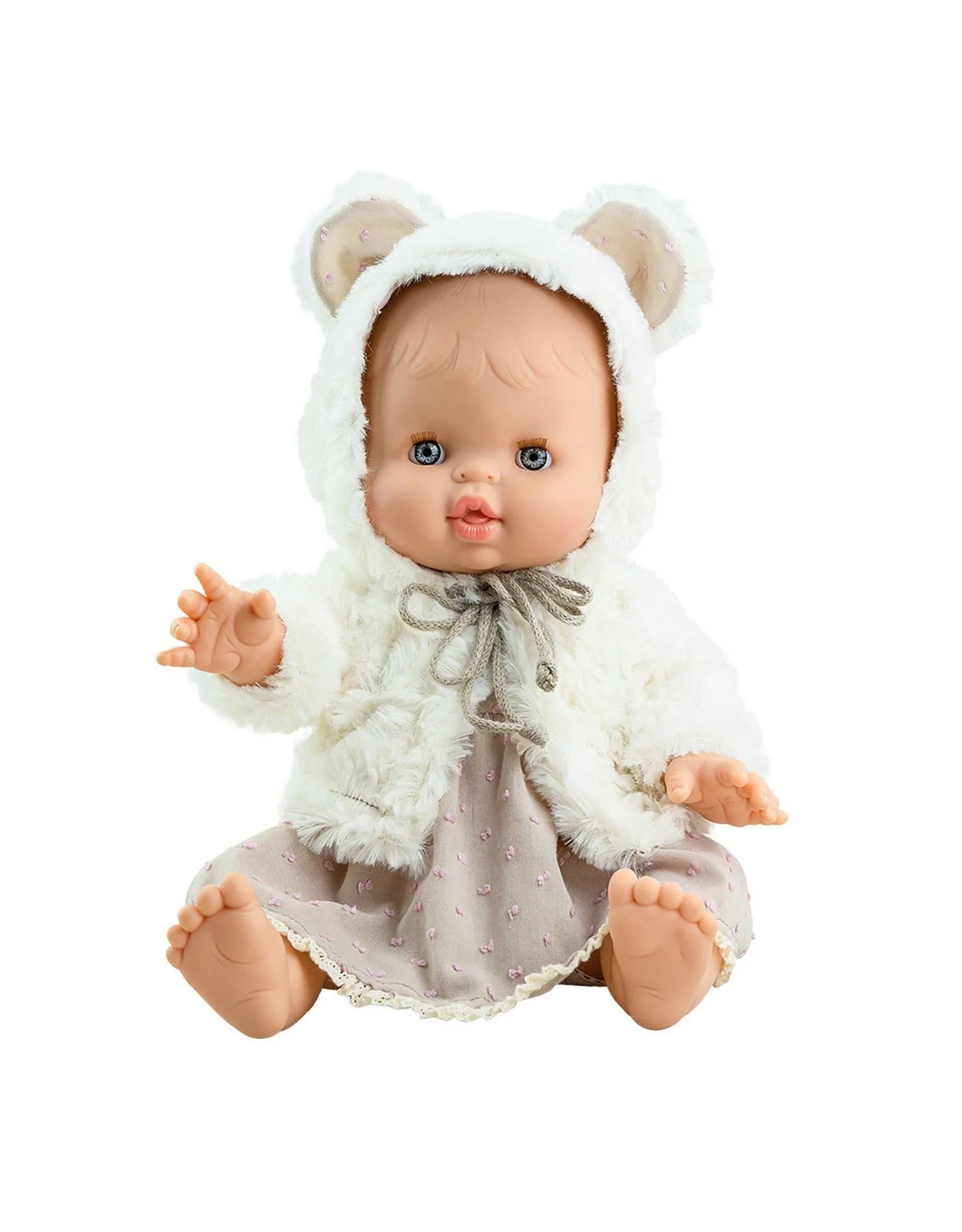 Robe et veste à capuche ours en fourrure pour poupée Gordis Paola Reina